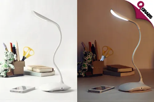 For QR49, Illuminate with a Flexible Touch Sensor LED Desk Lamp - Choose from 3 Cool Colors! (QR89 Value)